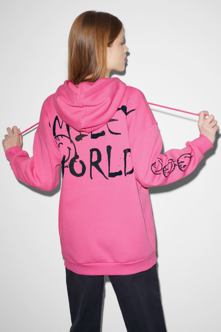 Sudadera Con Capucha C&A Clockhouse Smileyworld® Rosas | NYIDVK-301