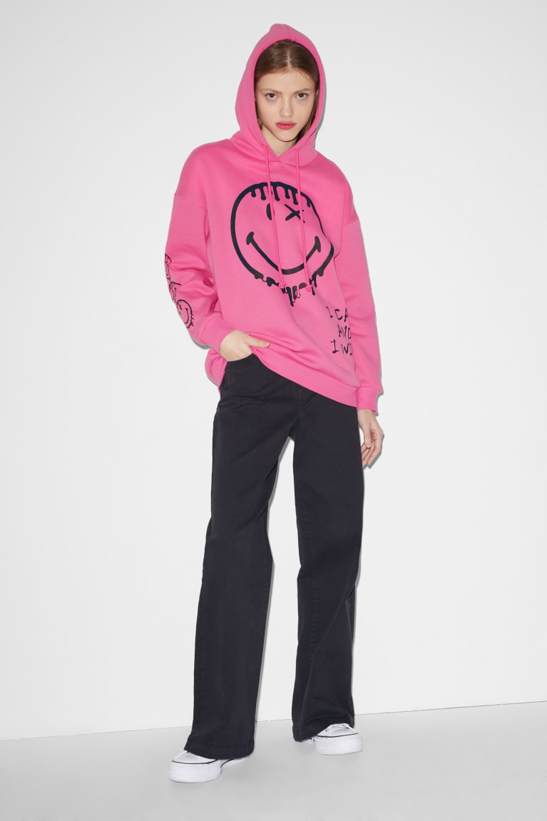 Sudadera Con Capucha C&A Clockhouse Smileyworld® Rosas | NYIDVK-301