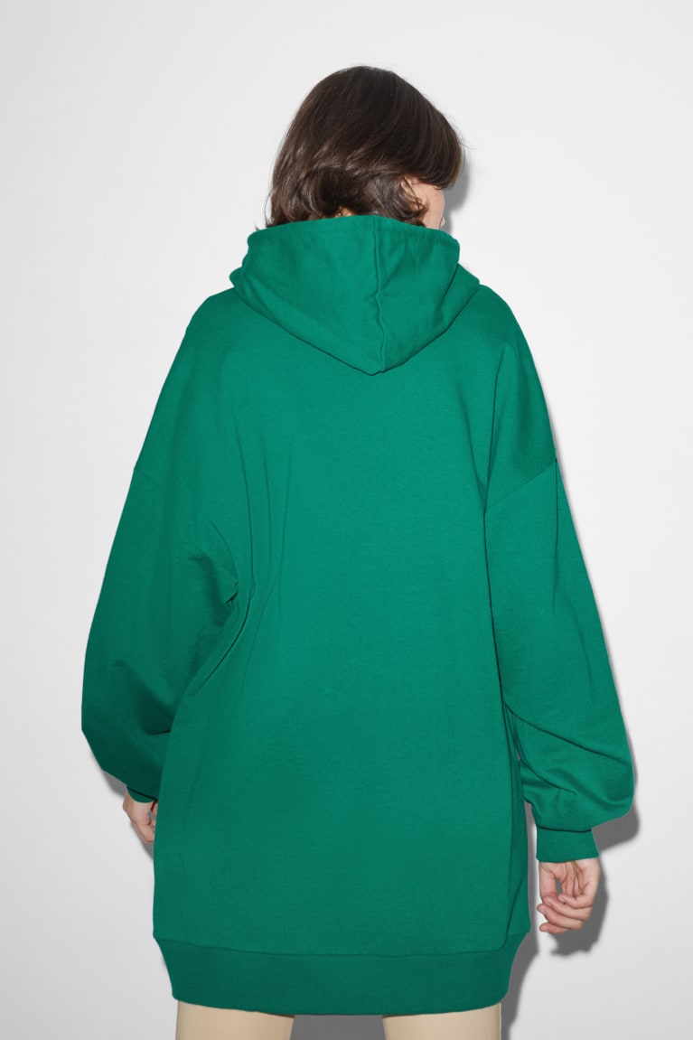 Sudadera Con Capucha C&A Clockhouse Verde | VAFTLR-540