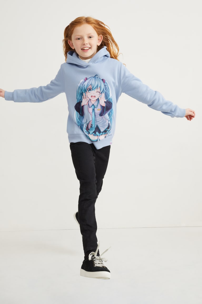 Sudadera Con Capucha C&A Hatsune Miku Azules Claro | BJZHKU-690