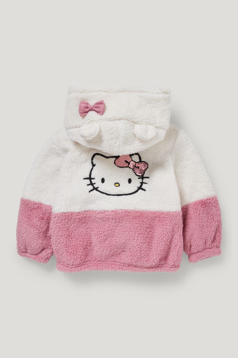 Sudadera Con Capucha C&A Hello Kitty Teddy Fur With Hood Blancas | KLCBHM-421