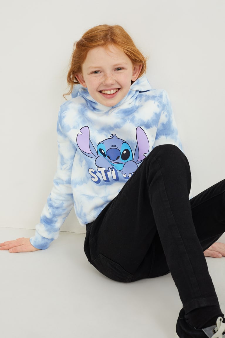 Sudadera Con Capucha C&A Lilo & Stitch Blancas Azules Claro | IWACLP-061