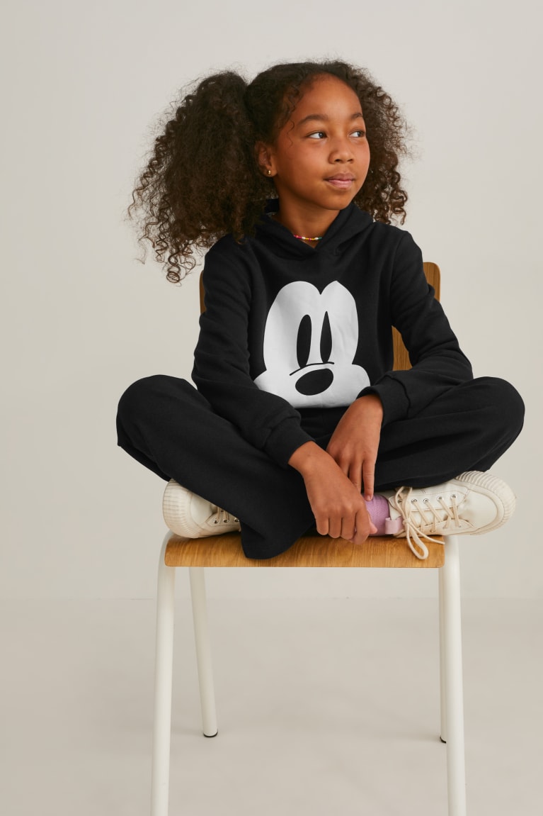 Sudadera Con Capucha C&A Mickey Mouse Negras | AKBJZL-368