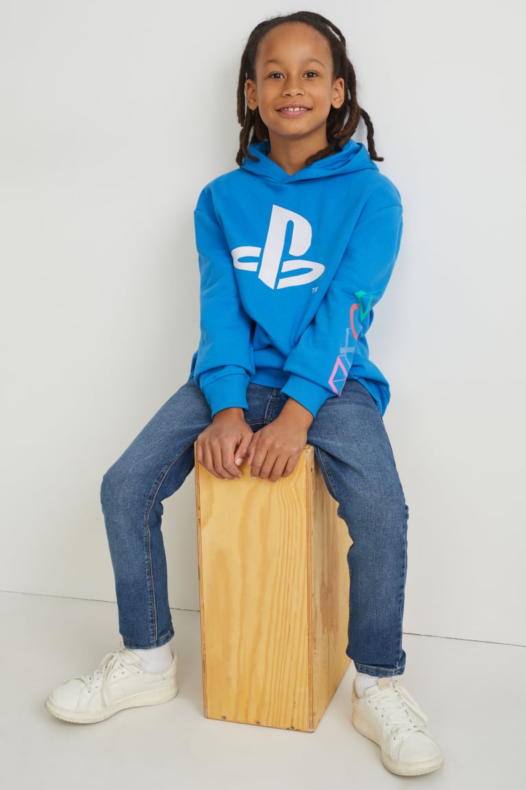 Sudadera Con Capucha C&A Playstation Azules | HGDXYS-548