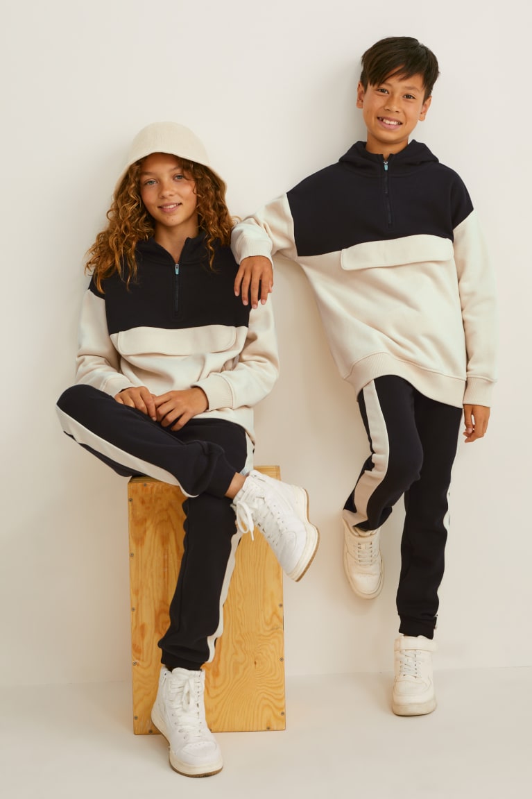 Sudadera Con Capucha C&A Set And Joggers Genderneutral 2 Piece Negras | BUWJNV-589