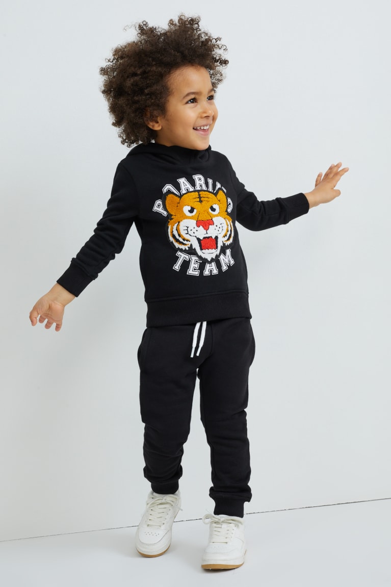 Sudadera Con Capucha C&A Set And Joggers 2 Piece Negras | EYMRCK-462