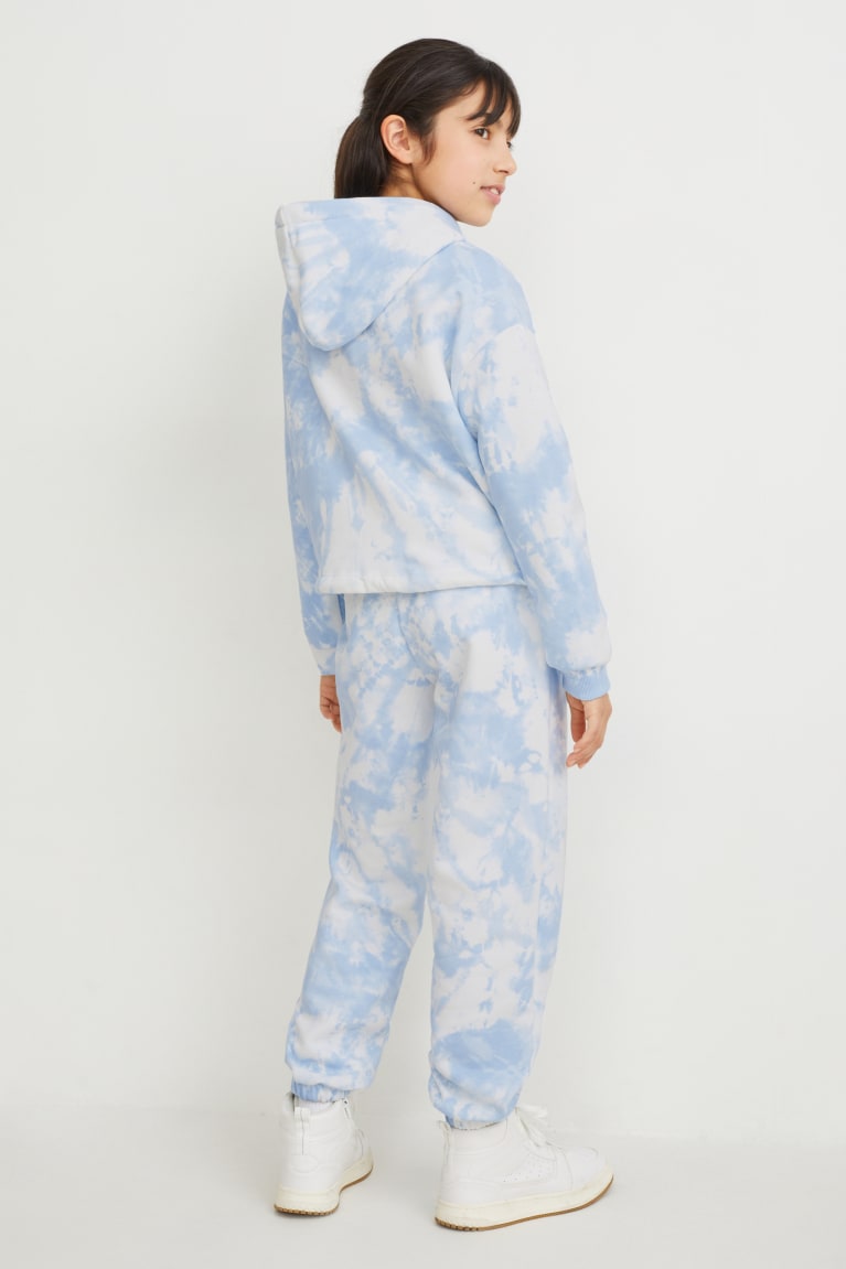 Sudadera Con Capucha C&A Set And Joggers 2 Piece Blancas Azules Claro | FJEUIY-379