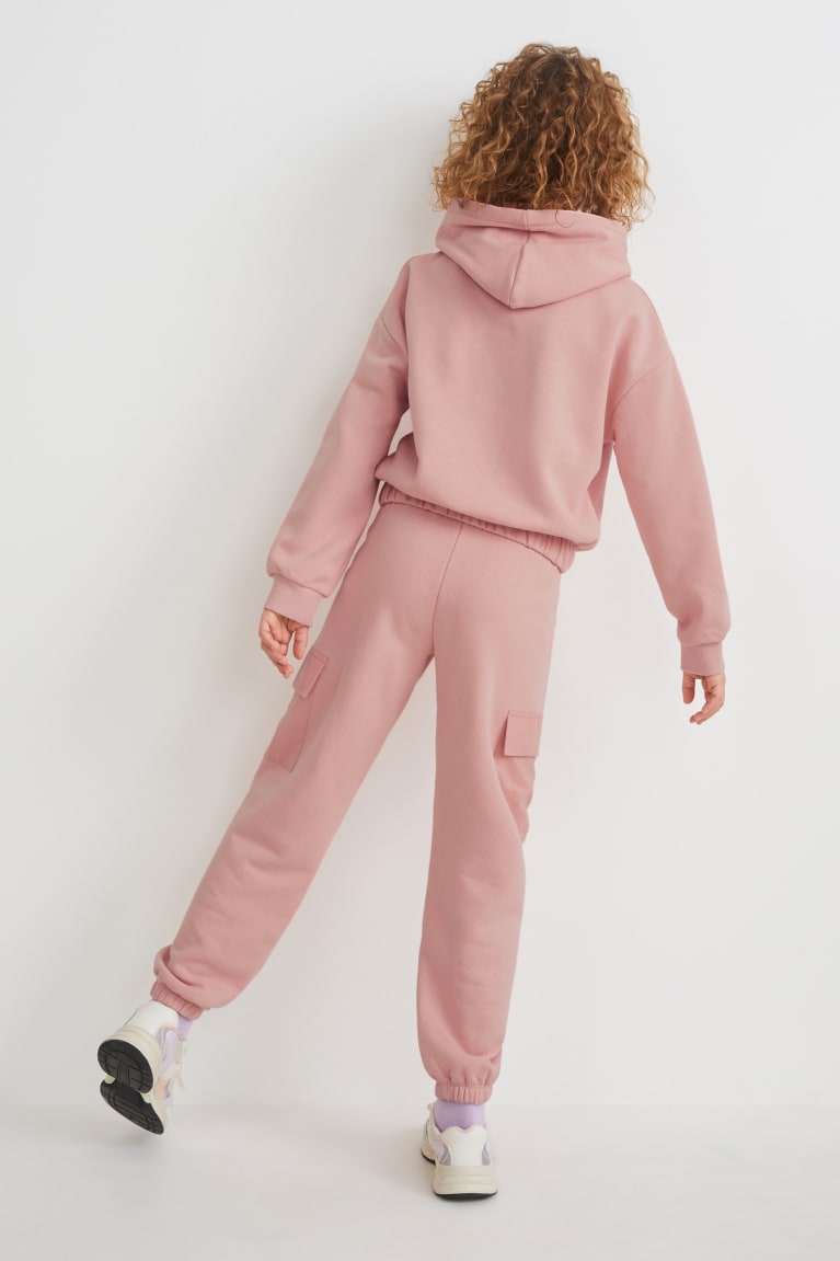 Sudadera Con Capucha C&A Set And Joggers 2 Piece Rosas | KUSQIB-769