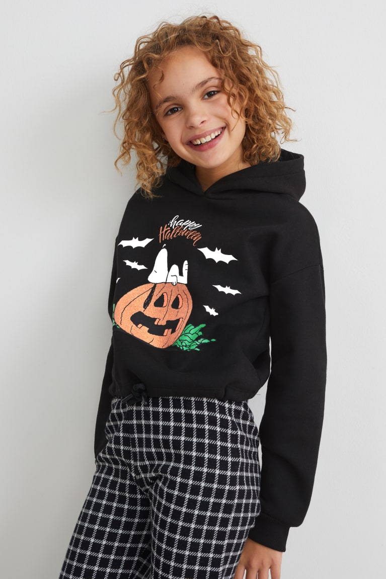 Sudadera Con Capucha C&A Snoopy Halloween Negras | FABQCV-964