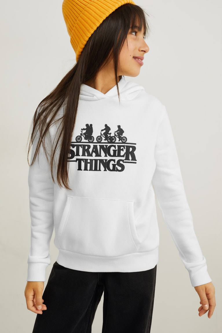 Sudadera Con Capucha C&A Stranger Things Blancas | XFMTAN-392