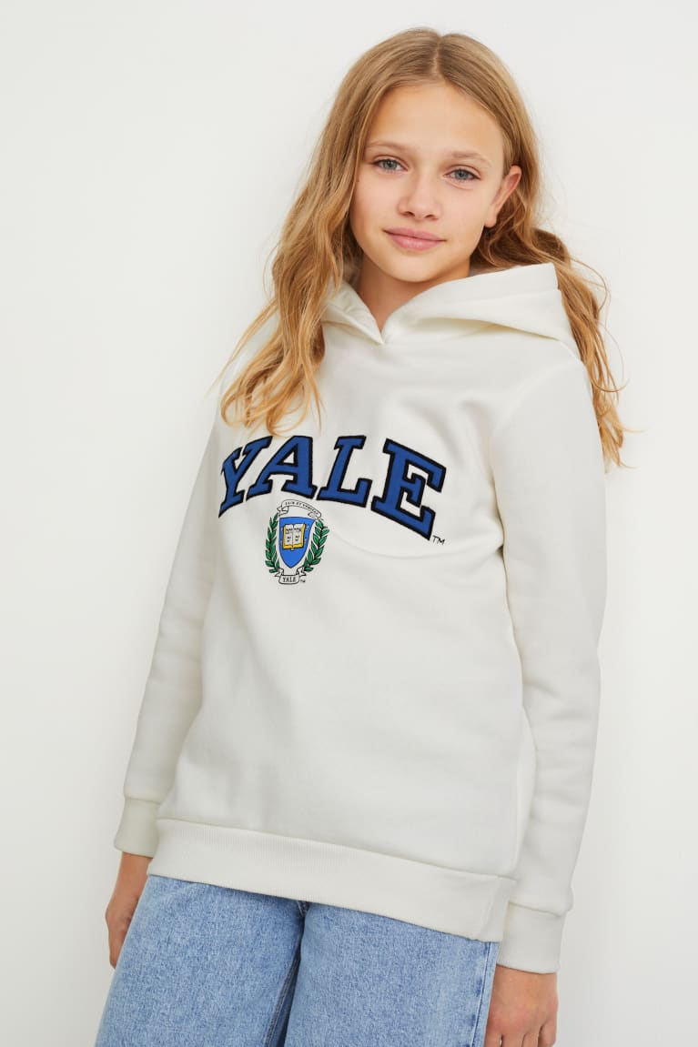 Sudadera Con Capucha C&A Yale University Blancas | DOYEMC-360