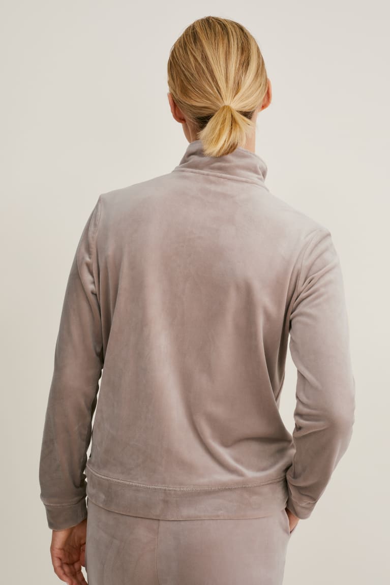 Sudaderas C&A Basic Zip-through Gris | AIFPST-837