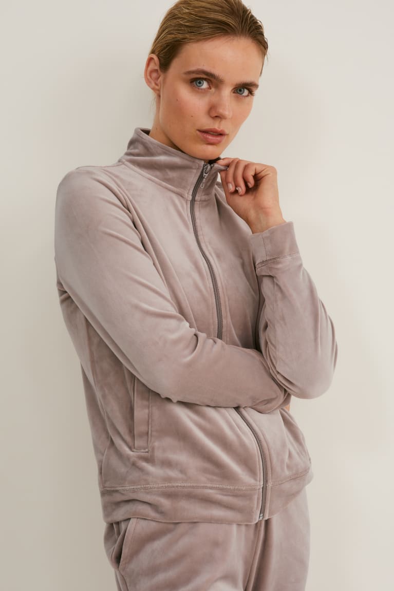 Sudaderas C&A Basic Zip-through Gris | AIFPST-837