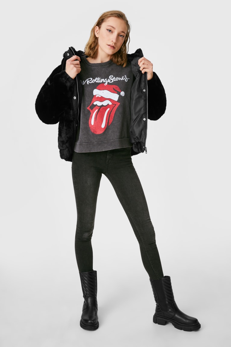 Sudaderas C&A Clockhouse Christmas The Rolling Stones Gris Oscuro | EAUTNY-473