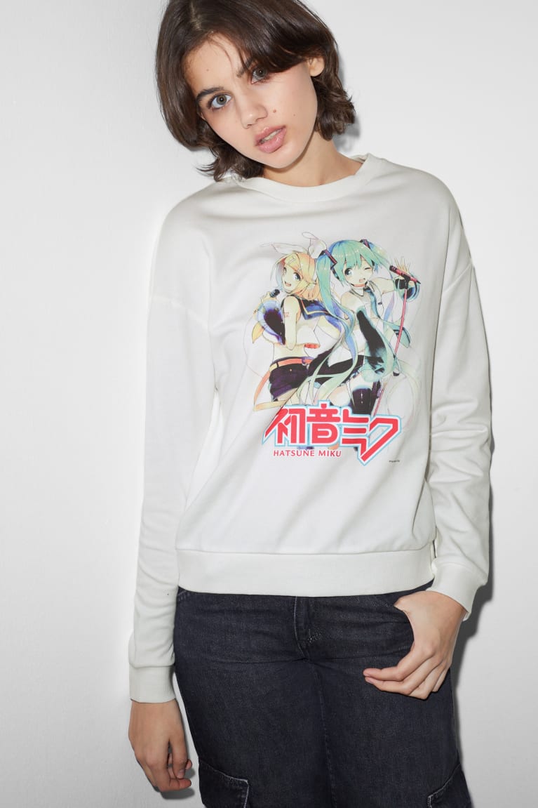 Sudaderas C&A Clockhouse Hatsune Miku Blancas | IECQTD-541