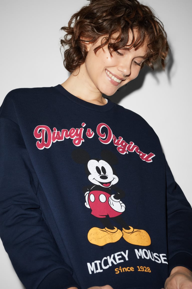 Sudaderas C&A Clockhouse Mickey Mouse Azules Oscuro | WDQHMN-980