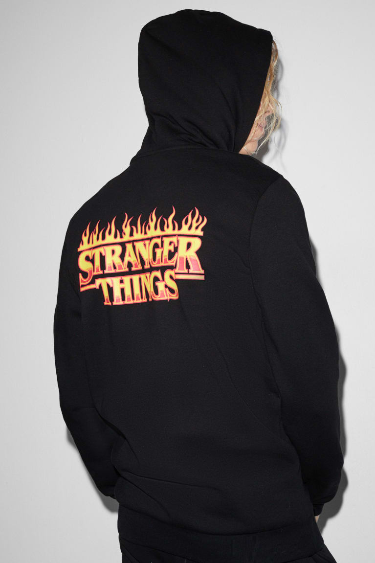 Sudaderas C&A Clockhouse Stranger Things Negras | NEULOR-760