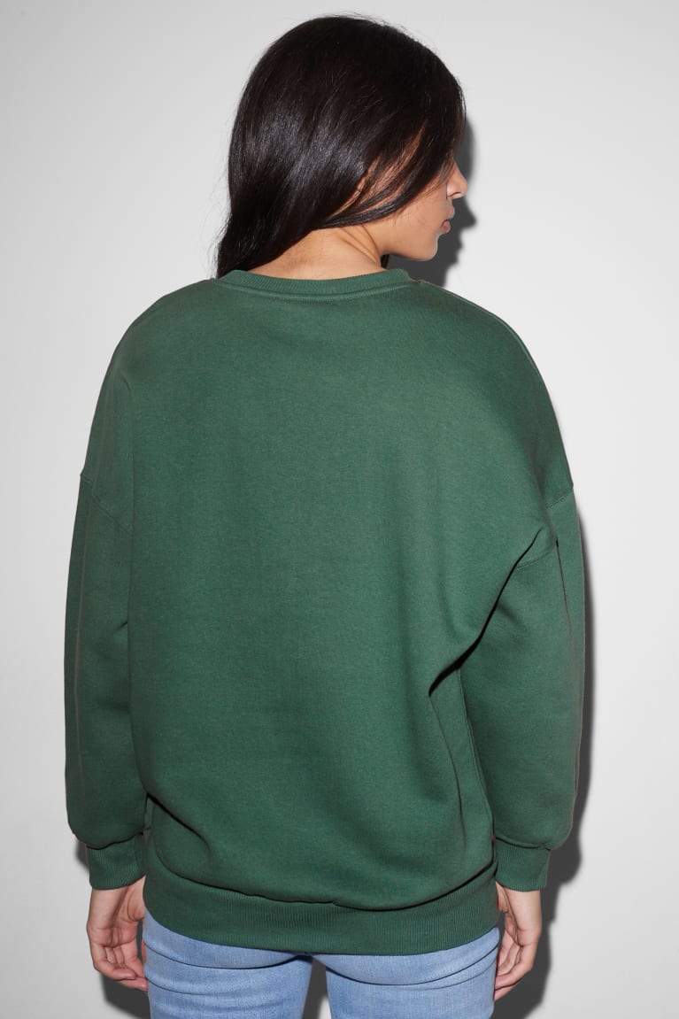 Sudaderas C&A Clockhouse Verde Oscuro | QEKSJH-697