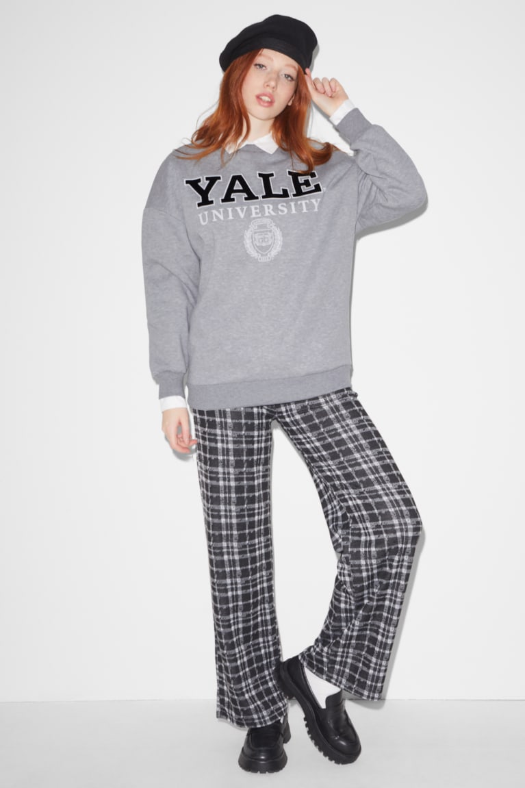 Sudaderas C&A Clockhouse Yale University Gris Claro | SGQHJT-698