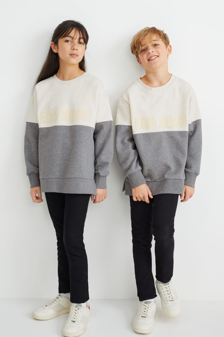 Sudaderas C&A Genderneutral Organic Algodon Gris Claro | JLMVYN-348