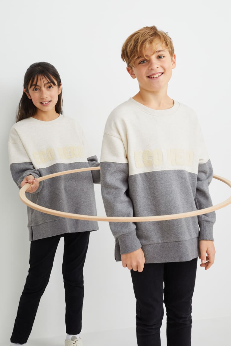 Sudaderas C&A Genderneutral Organic Algodon Gris Claro | RTVJNE-613