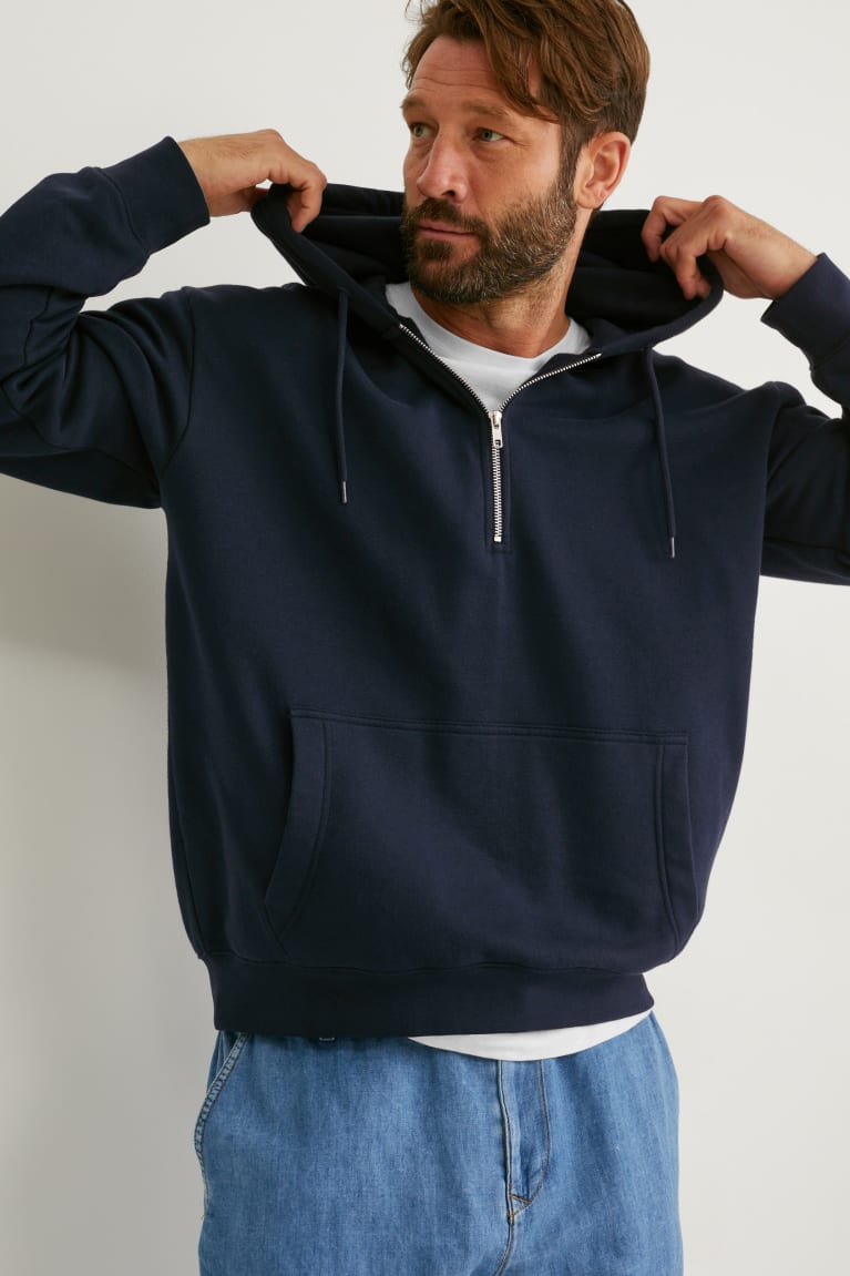 Sudaderas C&A Organic Algodon Azules Oscuro | PISLUF-805