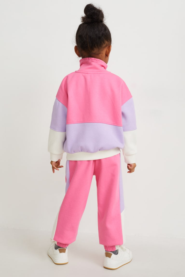 Sudaderas C&A Set And Joggers 2 Piece Rosas | DYMSJR-291