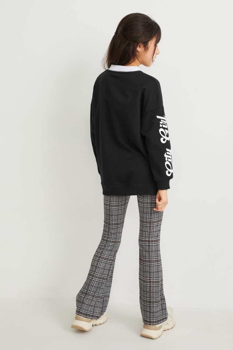 Sudaderas C&A Set And Leggings 2 Piece Negras | HQYSIR-064