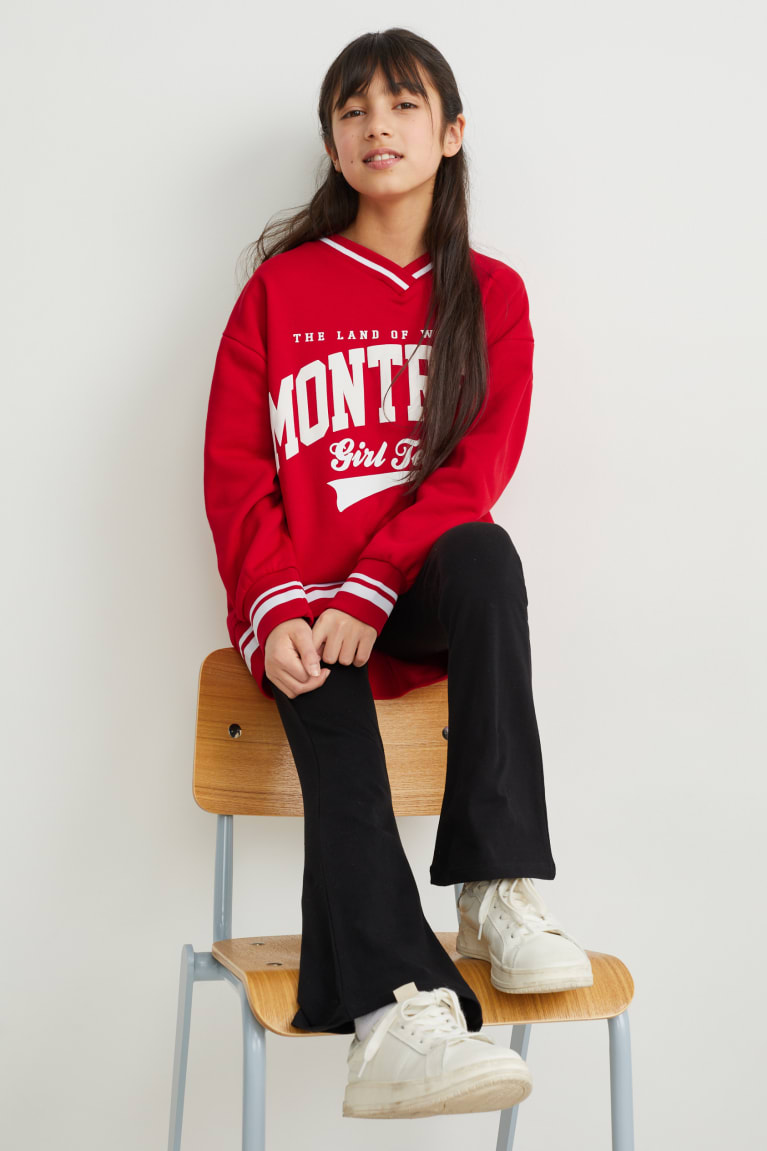 Sudaderas C&A Set And Leggings 2 Piece Rojas | ODUGSE-481