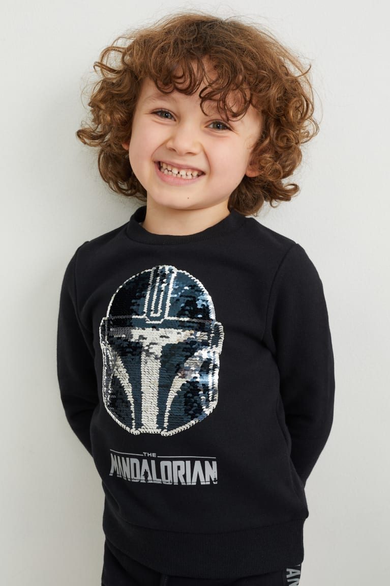 Sudaderas C&A Star Wars: The Mandalorian Shiny Negras | ICSOLK-628