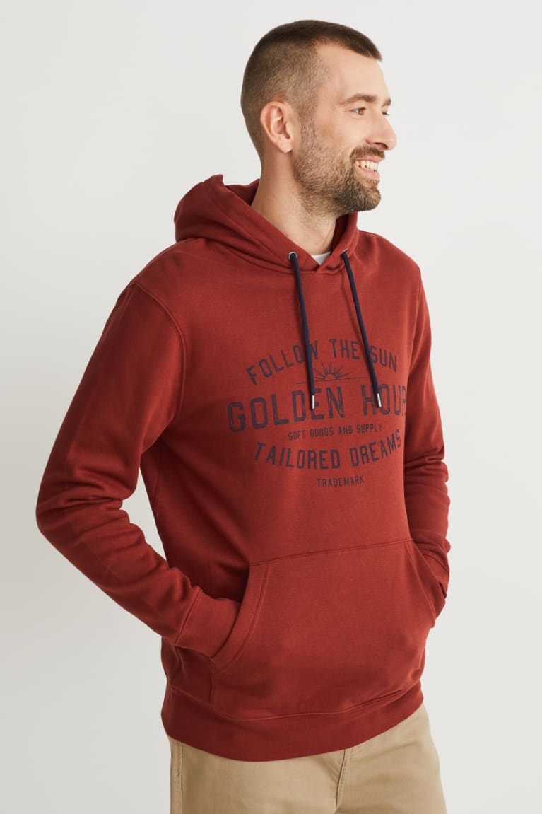 Sudaderas C&A With Recycled Polyester Rojas | FSTJBP-190