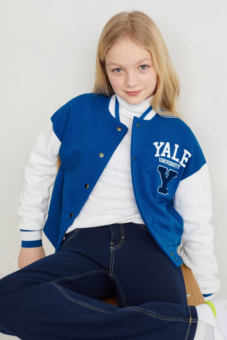 Sudaderas C&A Yale University Zip-through Azules | OFVJSQ-359