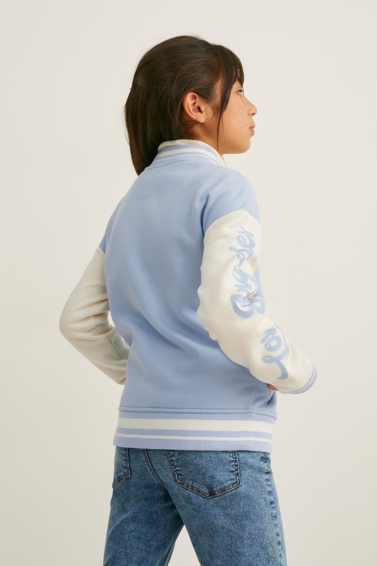 Sudaderas C&A Zip-through Azules Claro | XIDPNT-617