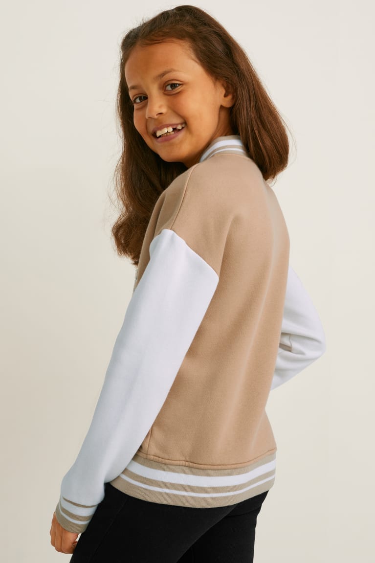 Sudaderas C&A Zip-through Beige | TDMZIH-410