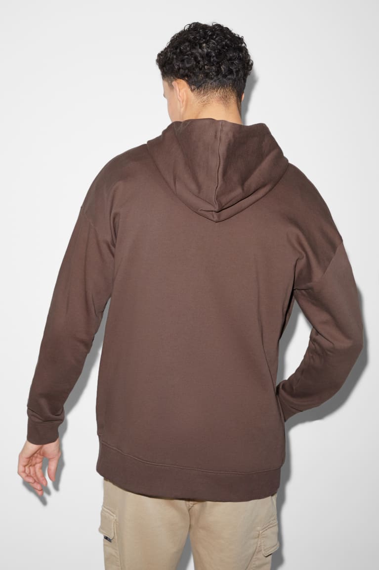 Sudaderas C&A Zip-through With Hood Cafe | DNQYML-109