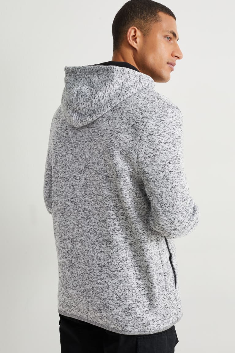 Sudaderas C&A Zip-through With Hood Gris | NIZPDM-578