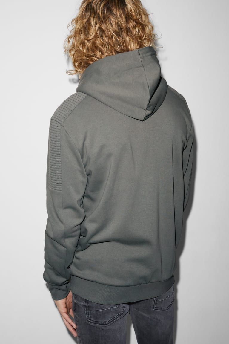 Sudaderas C&A Zip-through With Hood Gris | PYELGN-687