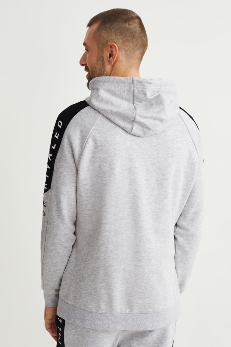 Sudaderas C&A Zip-through With Hood Gris Claro | RCIAWP-750