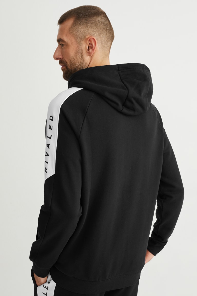 Sudaderas C&A Zip-through With Hood Negras | GQZNBY-720