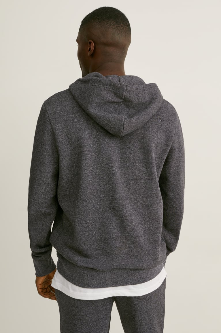 Sudaderas C&A Zip-through With Hood With Organic Algodon Gris | BJFRMD-681