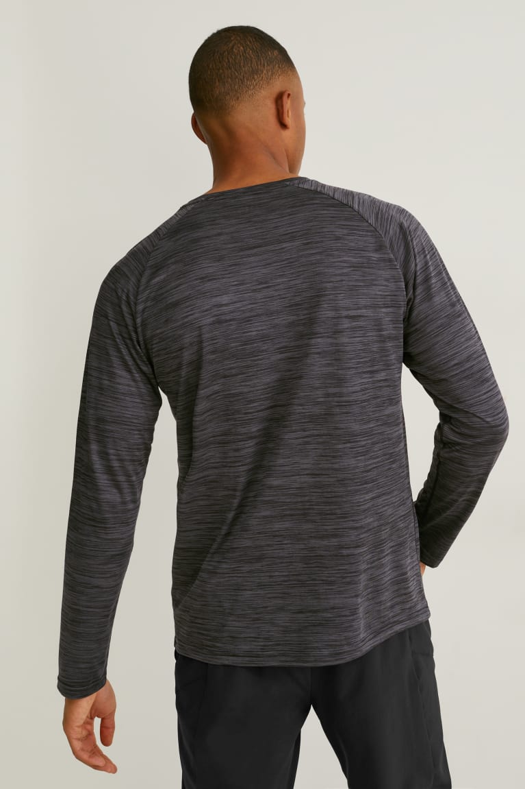 Tops C&A Active Gris Negras | WCXJNP-087