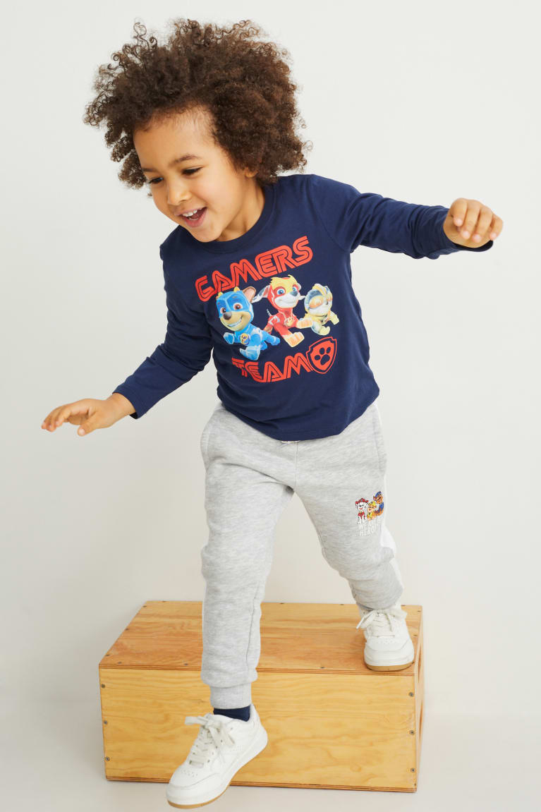 Tops C&A Paw Patrol Long Sleeve Azules Oscuro | YZMQAH-314