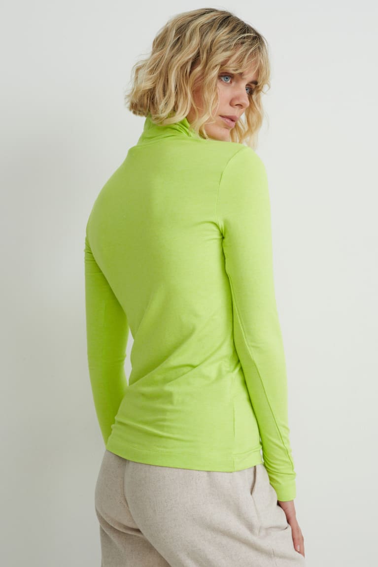 Tops C&A Polo Neck Verde Claro | IPSKRX-208