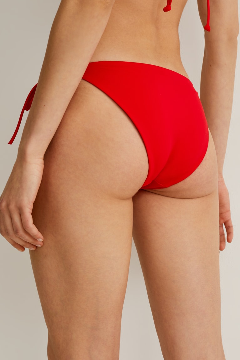 Trajes De Baño C&A Bikini Bottoms Low Rise Rojas | IOFPJX-237