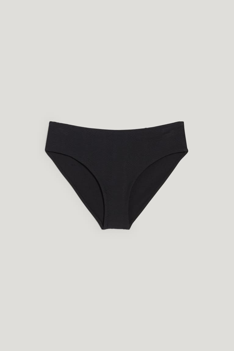 Trajes De Baño C&A Bikini Bottoms Mid-rise Lycra® Xtra Life™ Negras | FCHUNT-082