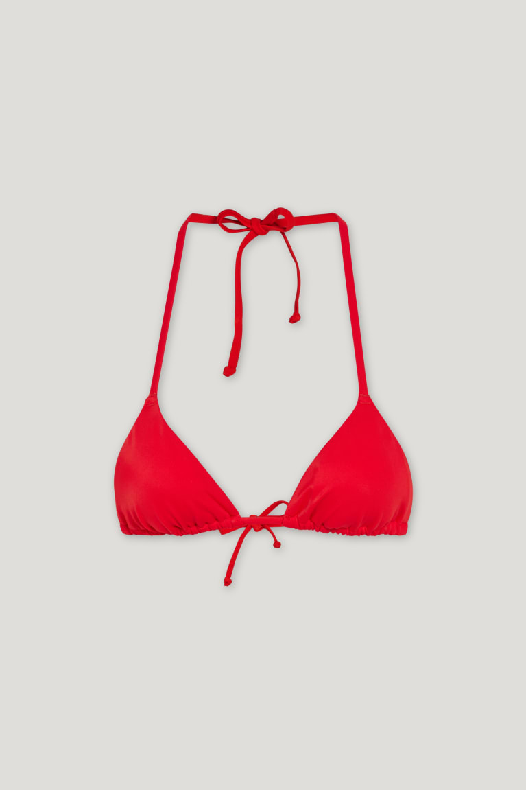 Trajes De Baño C&A Bikini Triangle Acolchado Rojas | DHLZCV-650