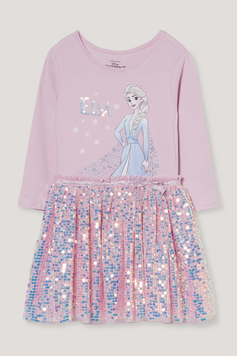 Vestido C&A Frozen Shiny Rosas | EUHQGD-389