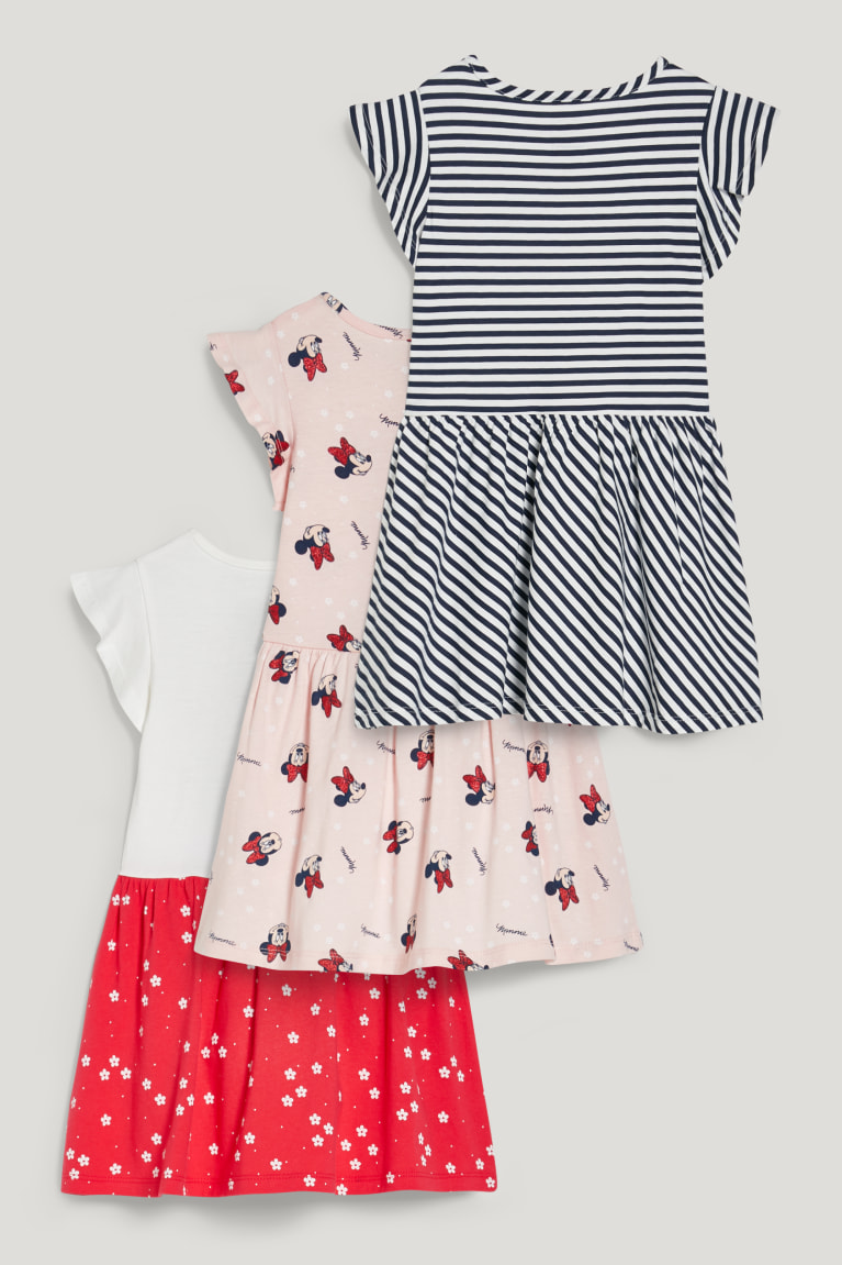 Vestido C&A Multipack Of 3 Minnie Mouse Blancas Rosas | BWGRVA-763